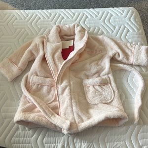 Baby 12-24 Months Plush Red Envelope Robe - Embroidered with name Margot